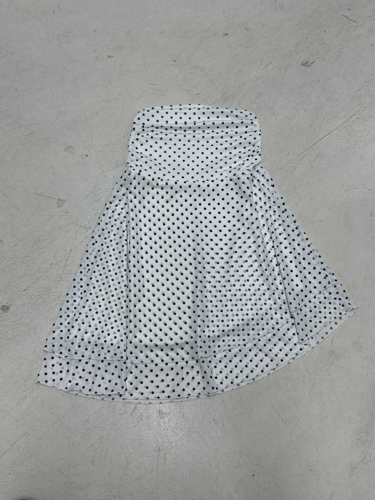 Love cloth forget American gentle wind polka dot double-layer mesh skirt temperament hip-wrapped straight long skirt summer new