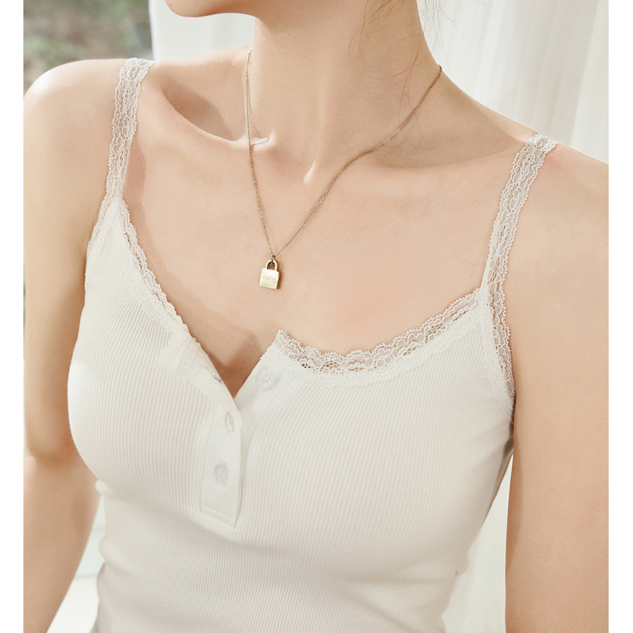 【质做高品&无惧货比】蕾丝花边吊带背心女夏季短款纯棉内搭上衣