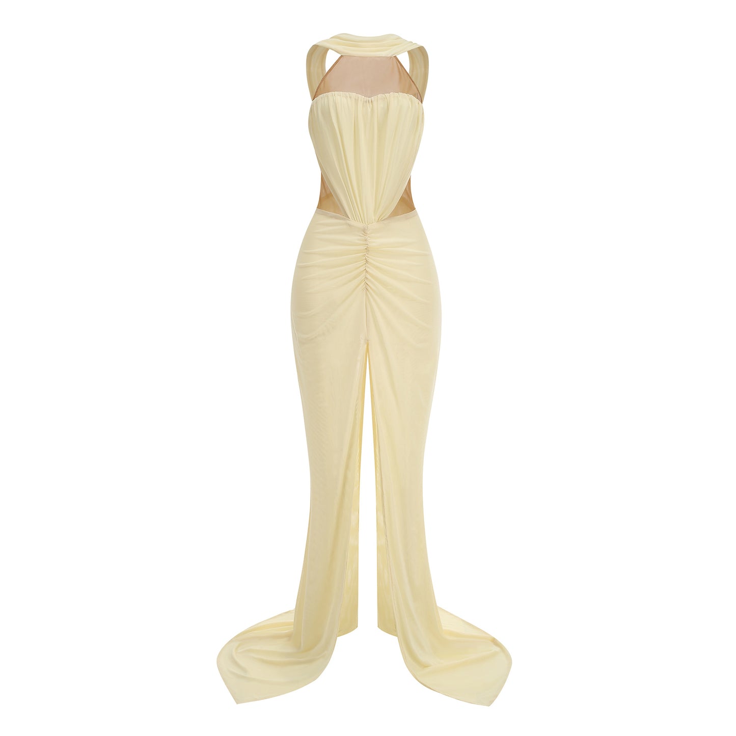 New cross-border European and American style star same style photo banquet evening dress with high slit high slit sexy long dress