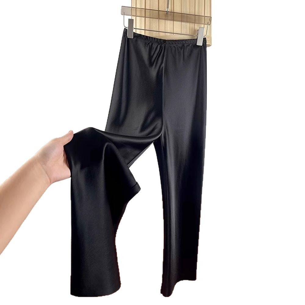Drop Satin Triacetic Acid Wide Leg Pants Women's Suit Pants Mopping Casual Pants Straight Pants Extended Air God Pants