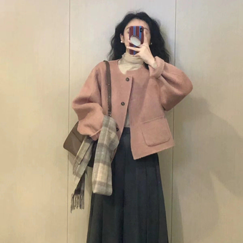 Autumn and winter Xiaoxiangfeng woolen jacket women's spring and autumn 2025 new early autumn woolen short casual Korean