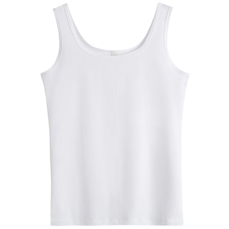 Beautiful back white camisole women's summer wear sports cotton sleeveless slim underwear with a base summer yoga top