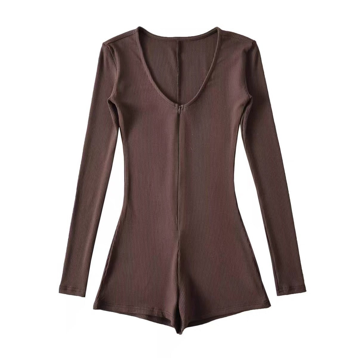 Low price drive DNU long-sleeved jumpsuit women's spring and autumn fitness cycling wear versatile high waist slim and thin casual shorts