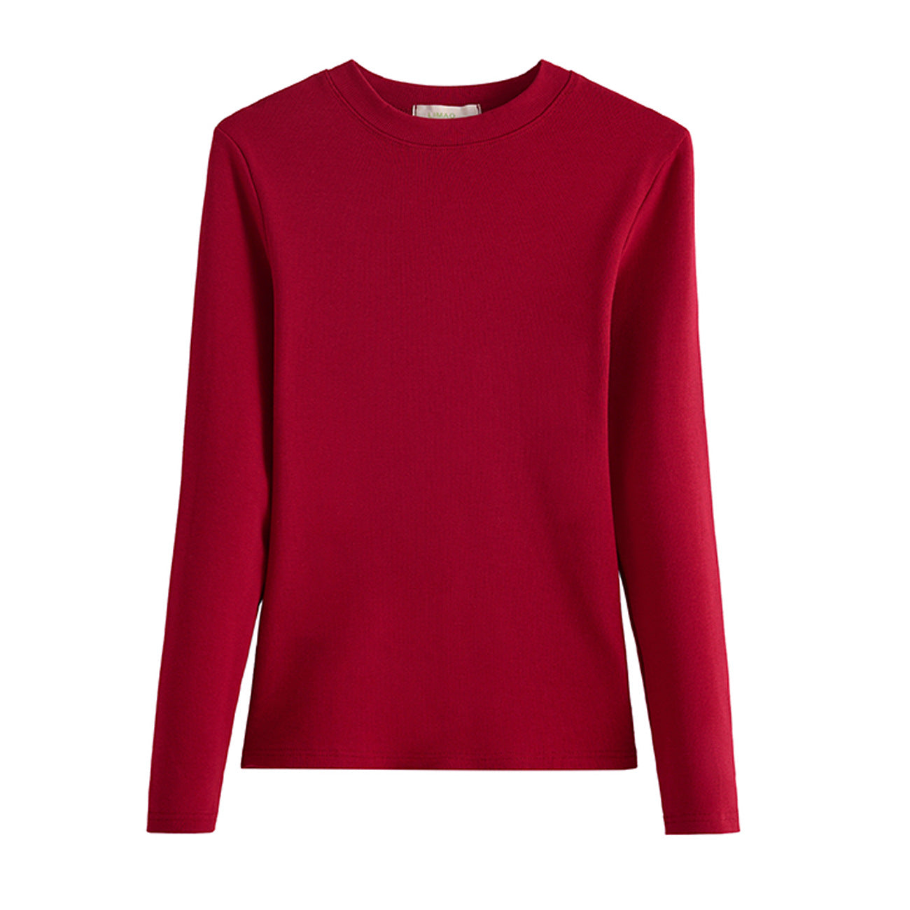 #拒绝臃肿# 优可丝 薄绒磨毛小立领打底衫女秋冬长袖T恤保暖上衣