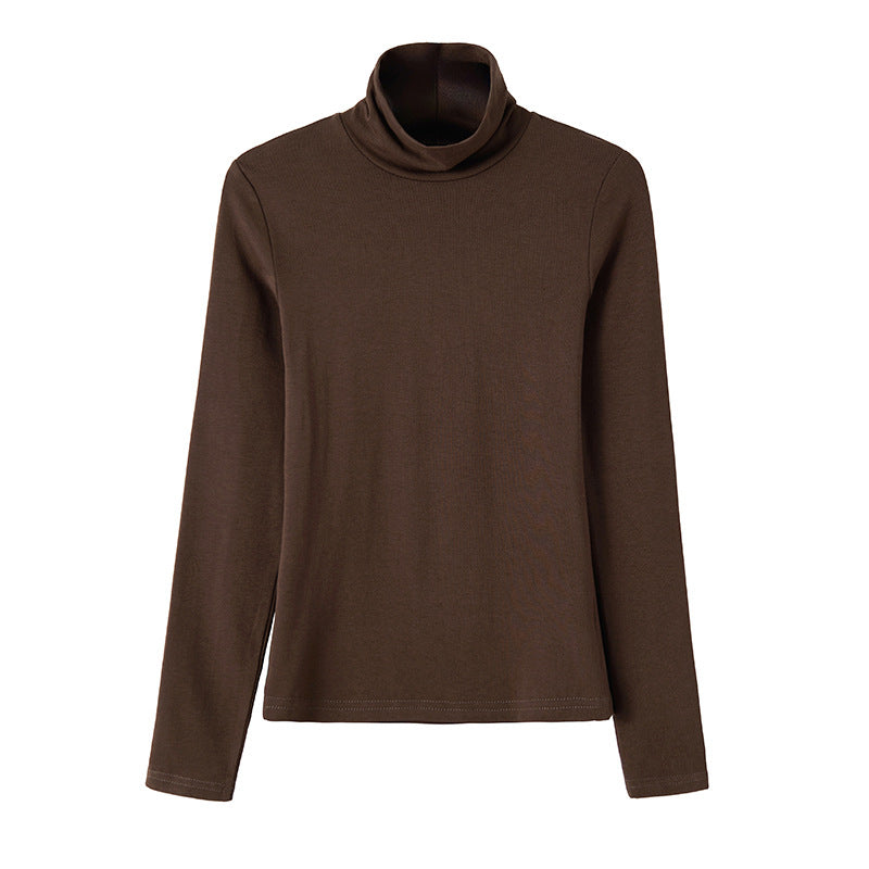#Excellent choice #Soft and skin-friendly turtleneck bottoming shirt women's cotton long-sleeved T-shirt 2026 autumn and winter new inner top