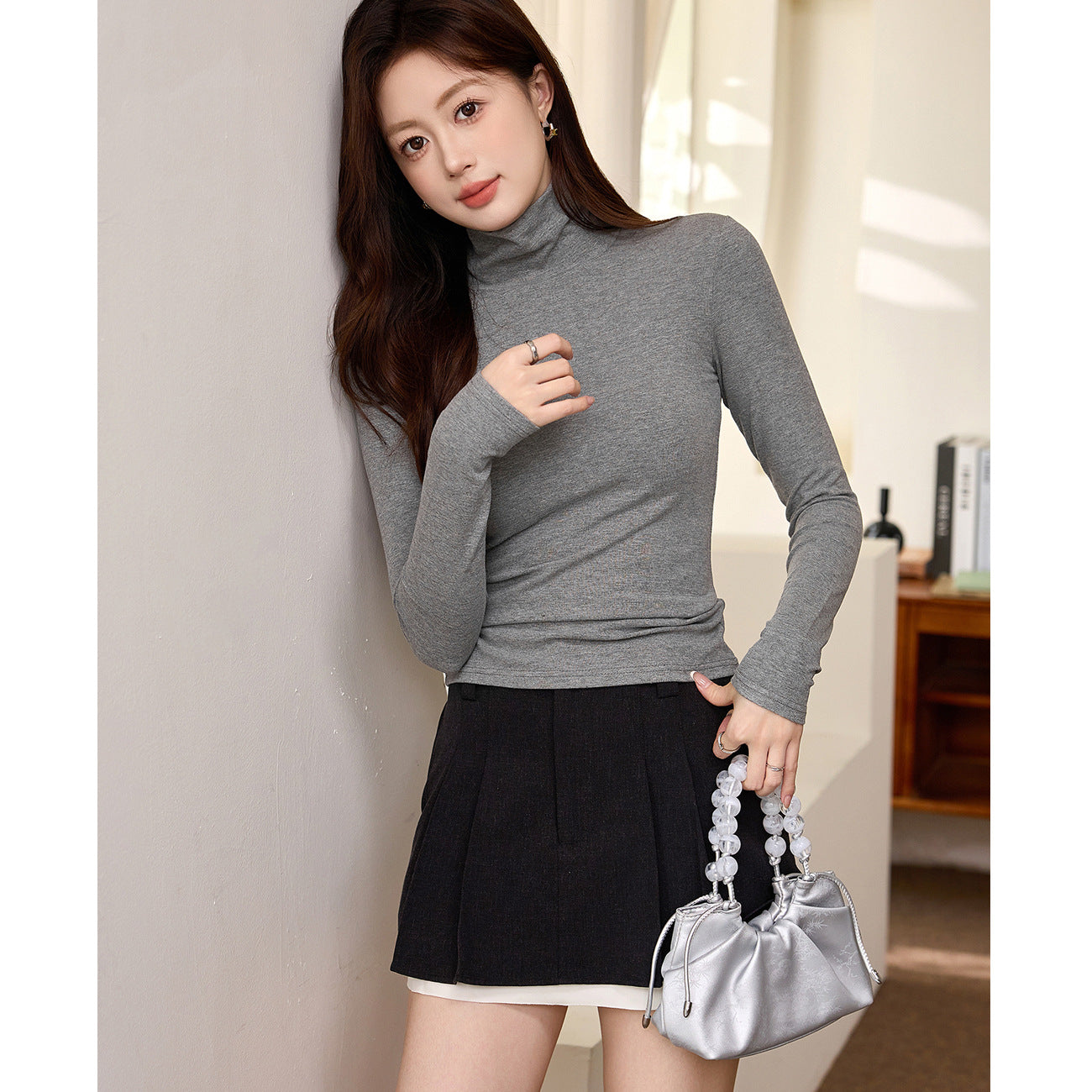 #Excellent choice #Soft and skin-friendly turtleneck bottoming shirt women's cotton long-sleeved T-shirt 2026 autumn and winter new inner top