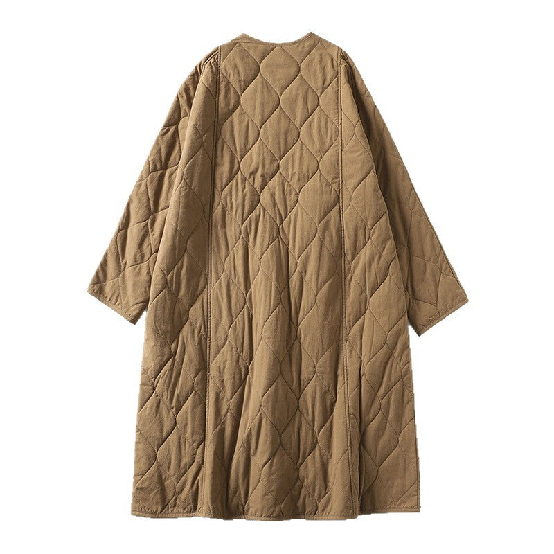 The real shot will be in the winter of 2025. The new literary cotton and linen large-size retro cardigan, robe, cotton coat and women's clothing.