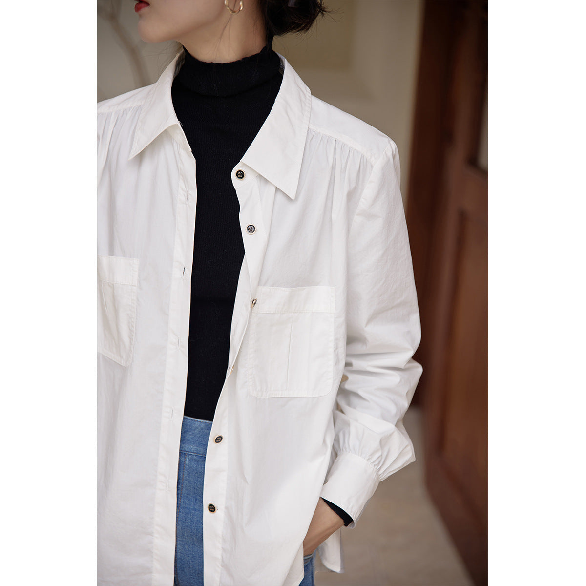 solighter all-wool seamless integrated turtleneck base knit 2025 autumn/winter solid color inner top