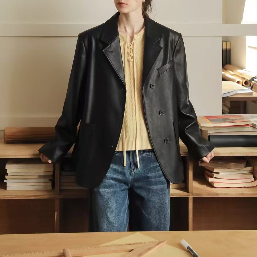 MELLIIY Spring 2025 New Commuter V-Neck Lace-up Merino Full Wool Cable Knit Sweater Woman