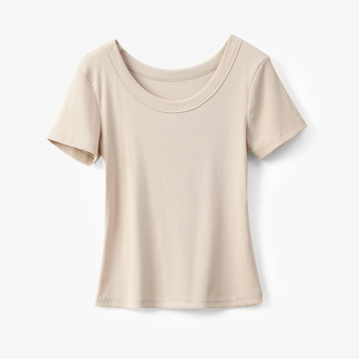 Selection of high-quality cotton bottoming shirt women's short-sleeved T-shirt 2026 summer new slim-fitting and thin round neck versatile t-shirt top