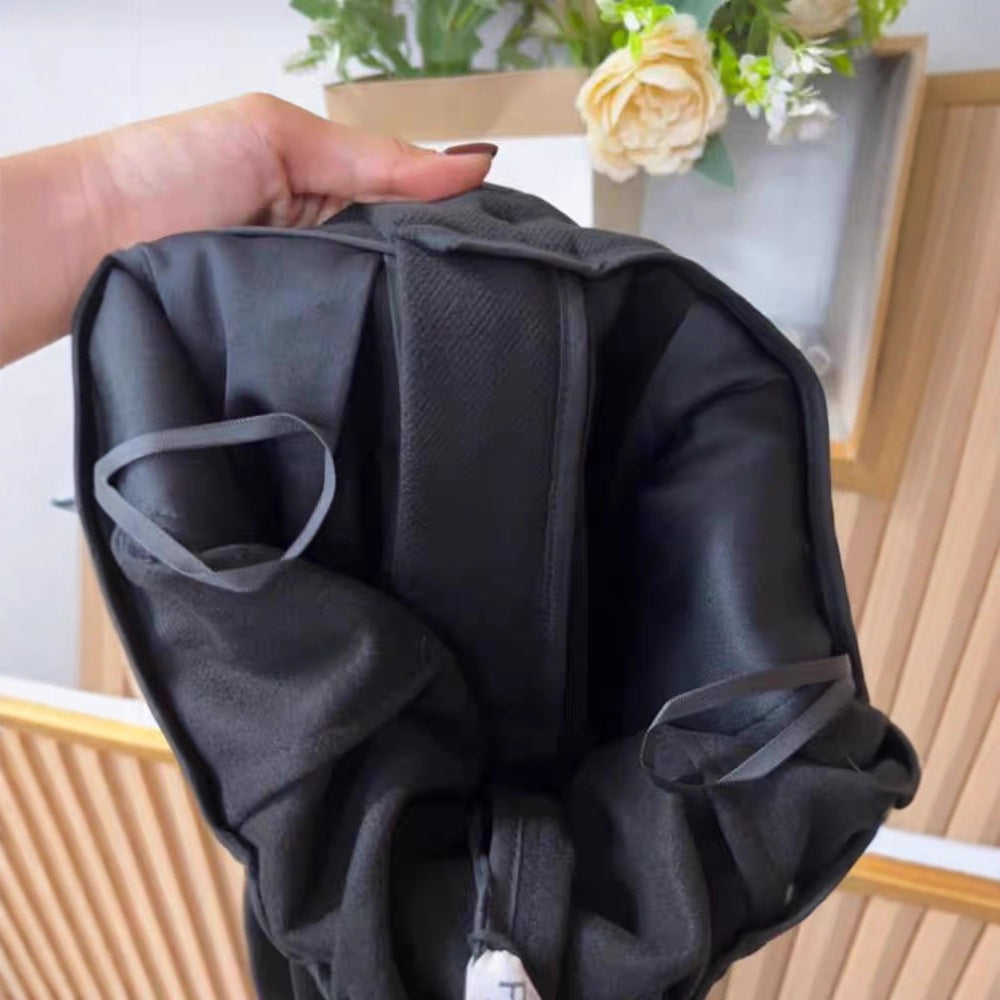 Today's dress recommendation! European loose straight woolen casual trousers autumn and winter gray woolen wide-leg trousers women