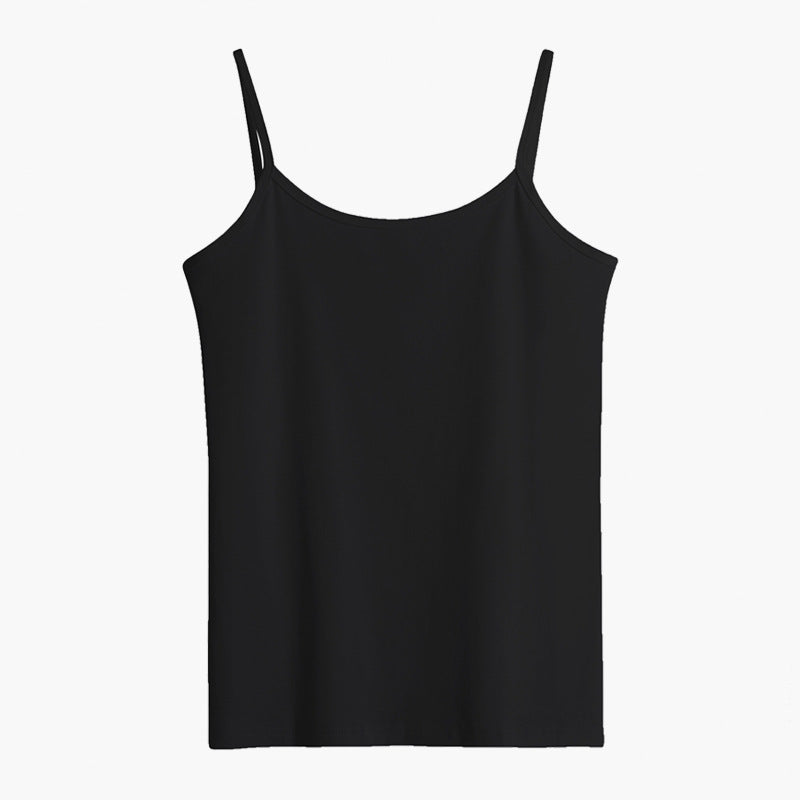 Pure cotton vest women's 2025 summer sleeveless inside and outside wear beautiful back suspender top bottoming shirt cross can be worn outside