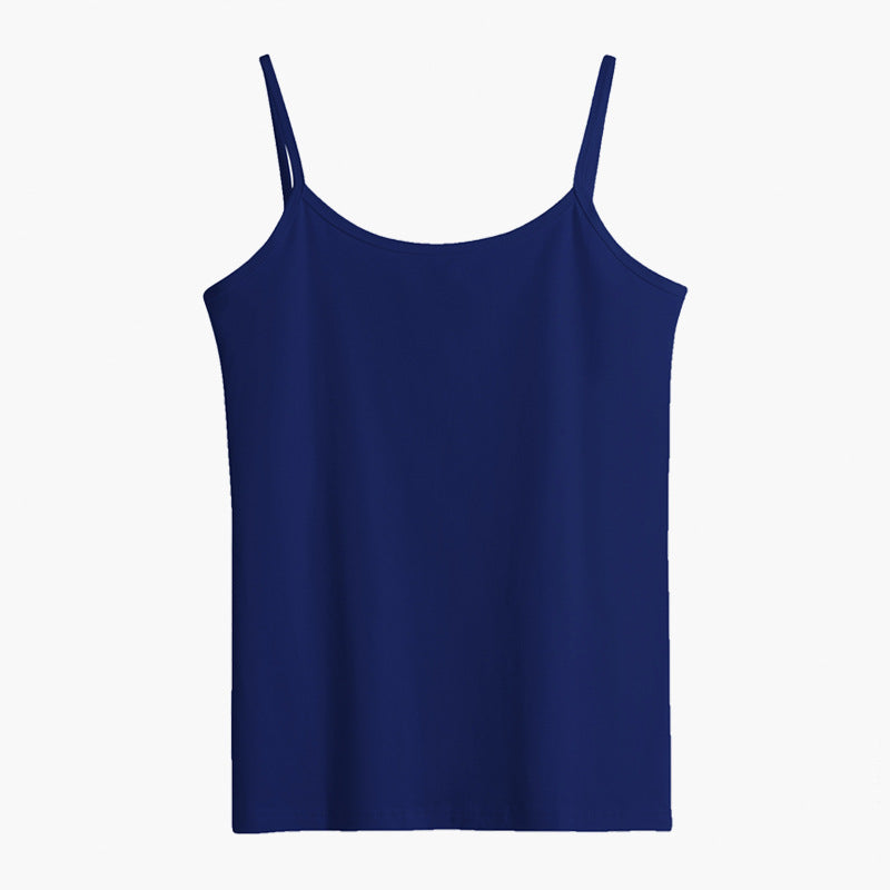 Pure cotton vest women's 2025 summer sleeveless inside and outside wear beautiful back suspender top bottoming shirt cross can be worn outside