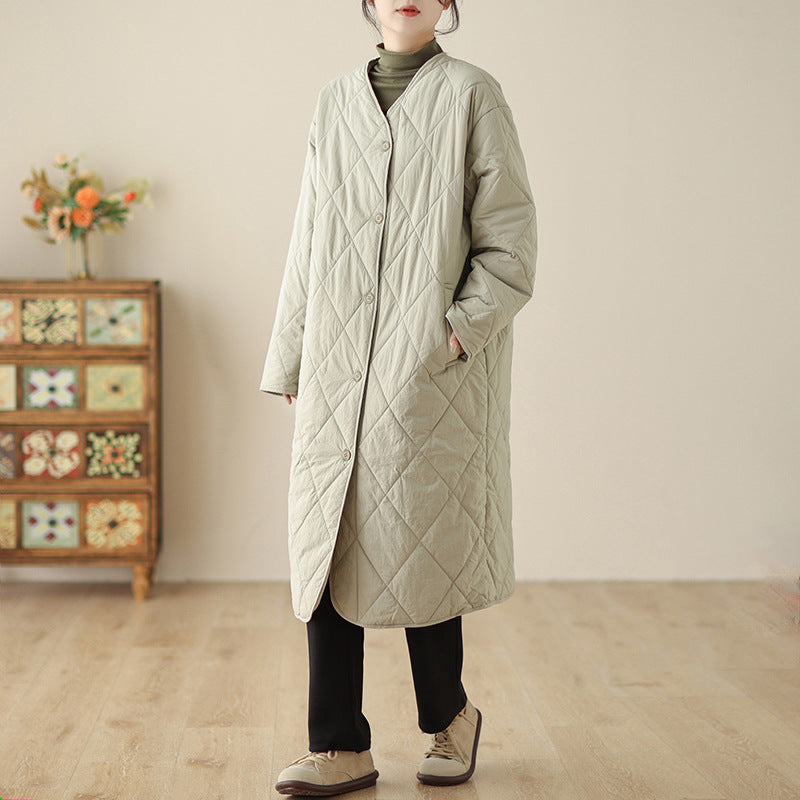 The real shot will be in the winter of 2025. The new literary cotton and linen large-size retro cardigan, robe, cotton coat and women's clothing.