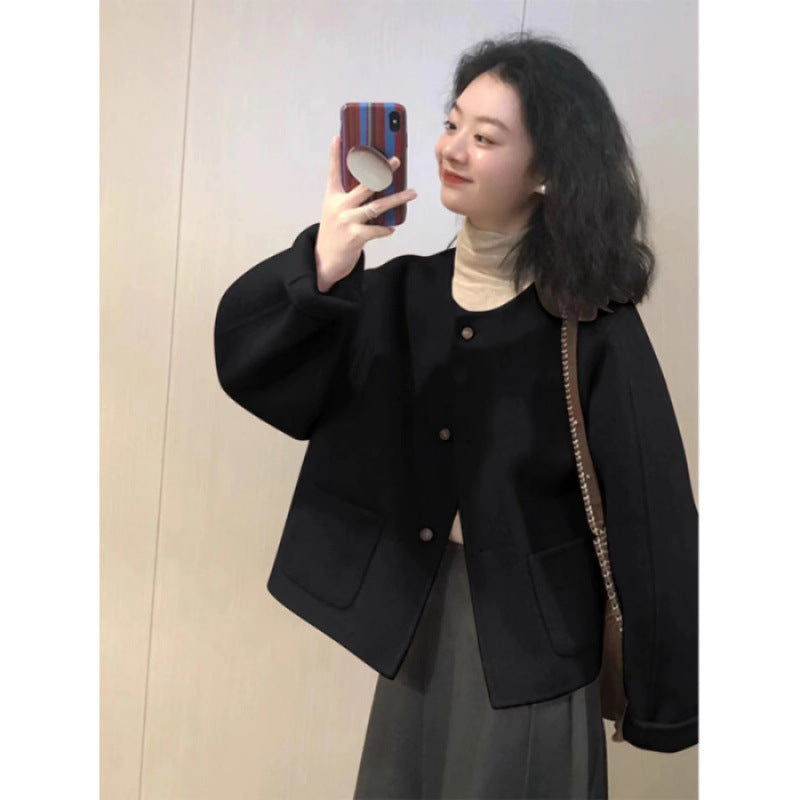 Autumn and winter Xiaoxiangfeng woolen jacket women's spring and autumn 2025 new early autumn woolen short casual Korean