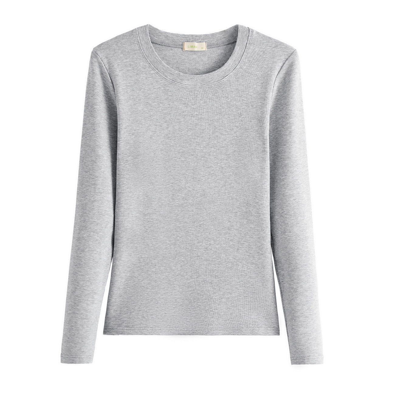 #Refuse to be bloated #Youke silk thin velvet polished crew neck bottoming shirt women's autumn and winter long-sleeved T-shirt warm versatile top