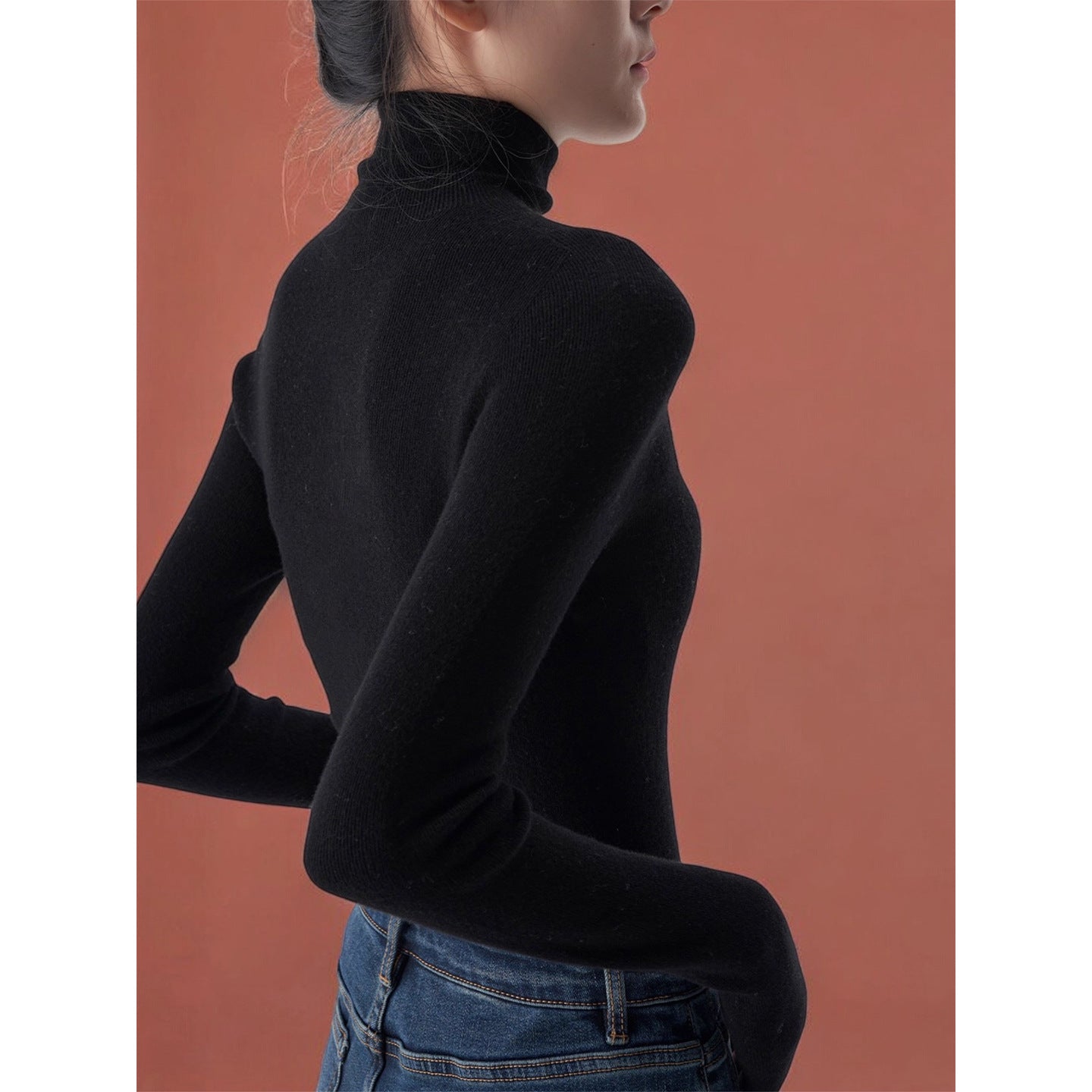 "Autumn and Winter Wardrobe Bottom King" Germany Seamless Integration Yangtze Yarn Knitted Sweater Versatile Top Autumn and Winter Interior Women