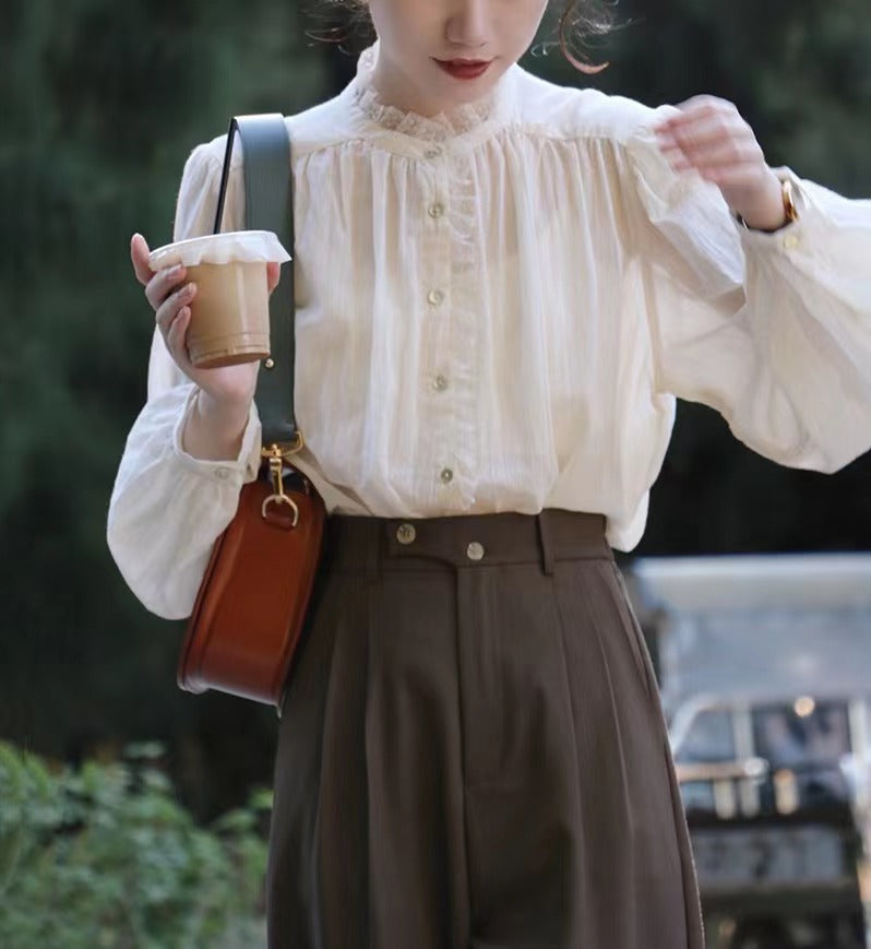 Ramesse | Autumn Wheat, Rhombus Twist Vintage Knitted Vest, Crew Neck Sweater Vest, Yellow/Apricot