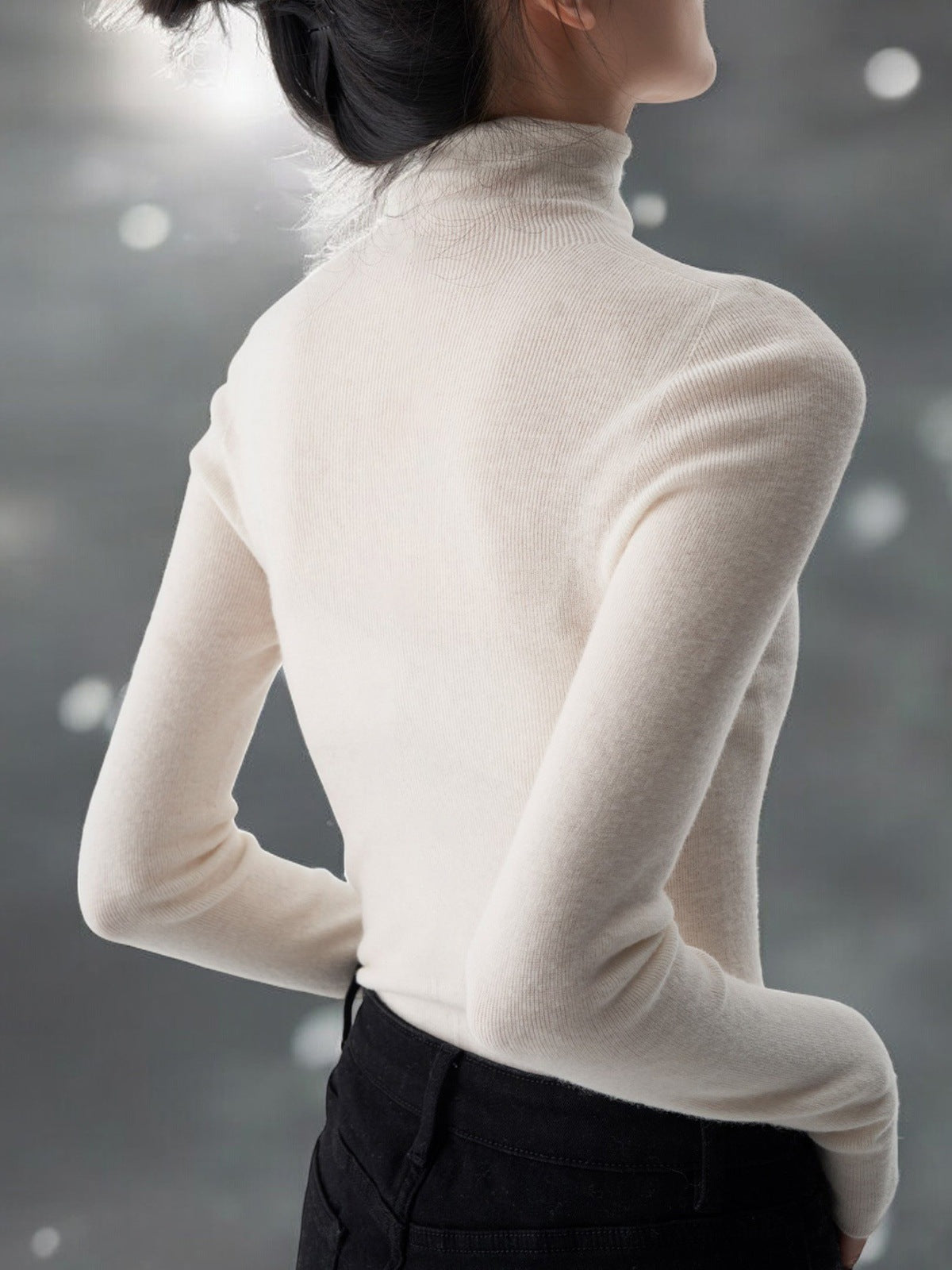 "Autumn and Winter Wardrobe Bottom King" Germany Seamless Integration Yangtze Yarn Knitted Sweater Versatile Top Autumn and Winter Interior Women
