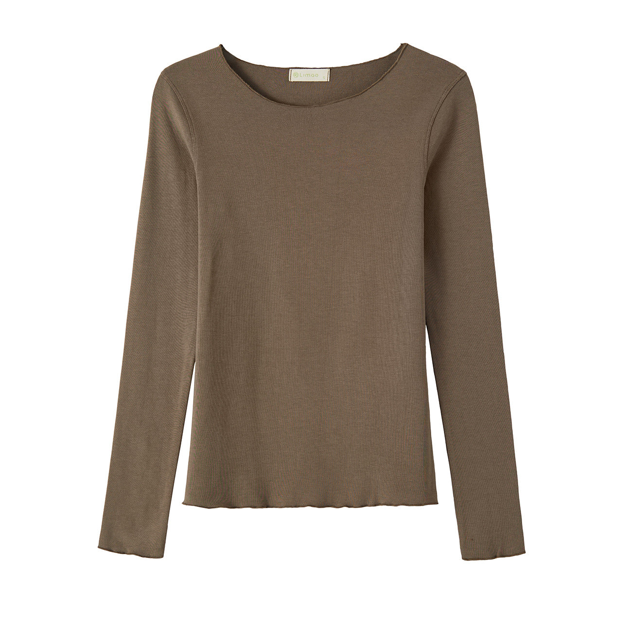 #Excellent choice #Micro-curl edge premium long-sleeved T-shirt women's 2026 autumn new slim-fit inner bottoming shirt top