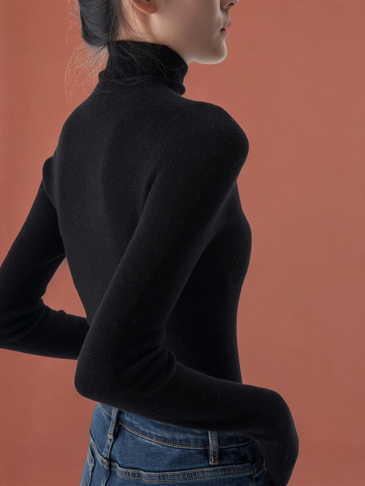 "Autumn and Winter Wardrobe Bottom King" Germany Seamless Integration Yangtze Yarn Knitted Sweater Versatile Top Autumn and Winter Interior Women