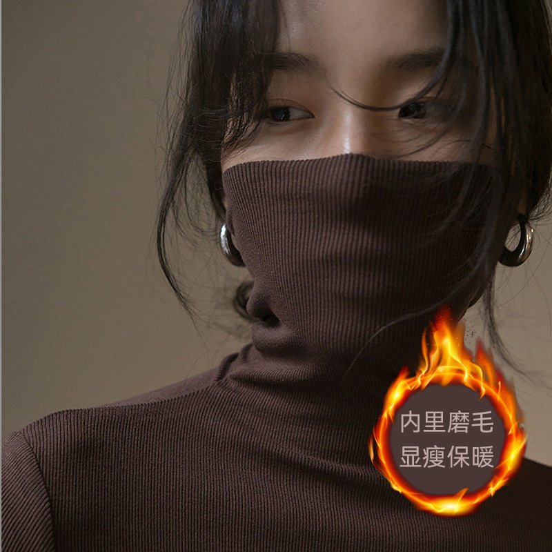 保暖仿羊绒亲肤柔打底衫女T恤2026秋冬新款内搭高领长袖百搭上衣