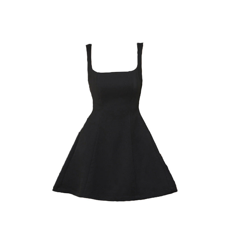 Acetic acid messy French temperament celebrity royal sister style suspender dress design sense high-end exquisite banquet small red dress