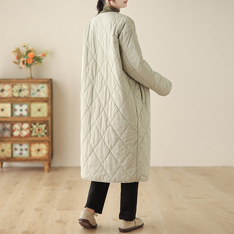 The real shot will be in the winter of 2025. The new literary cotton and linen large-size retro cardigan, robe, cotton coat and women's clothing.
