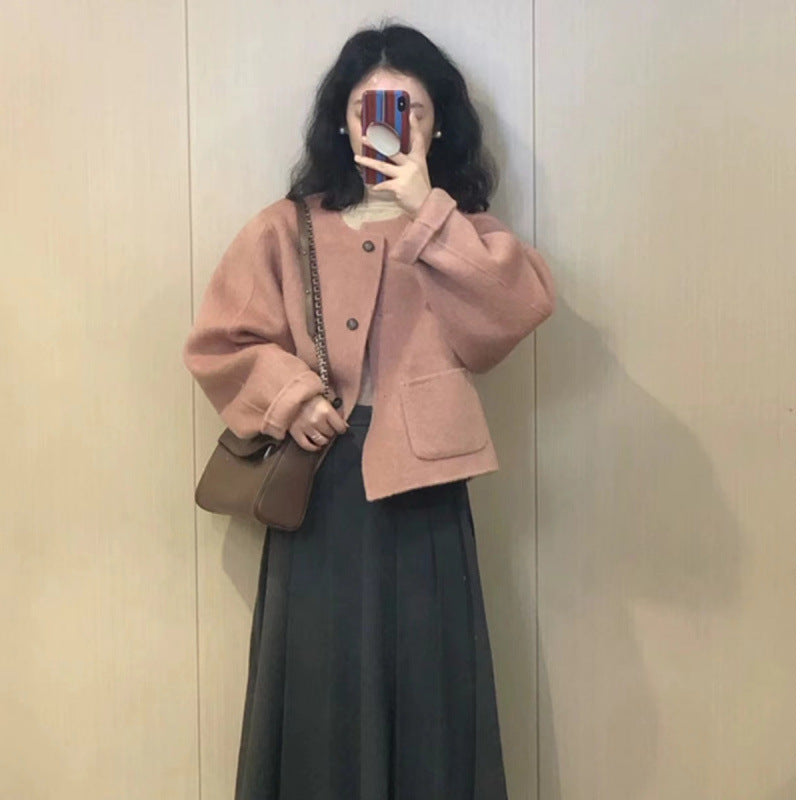 Autumn and winter Xiaoxiangfeng woolen jacket women's spring and autumn 2025 new early autumn woolen short casual Korean