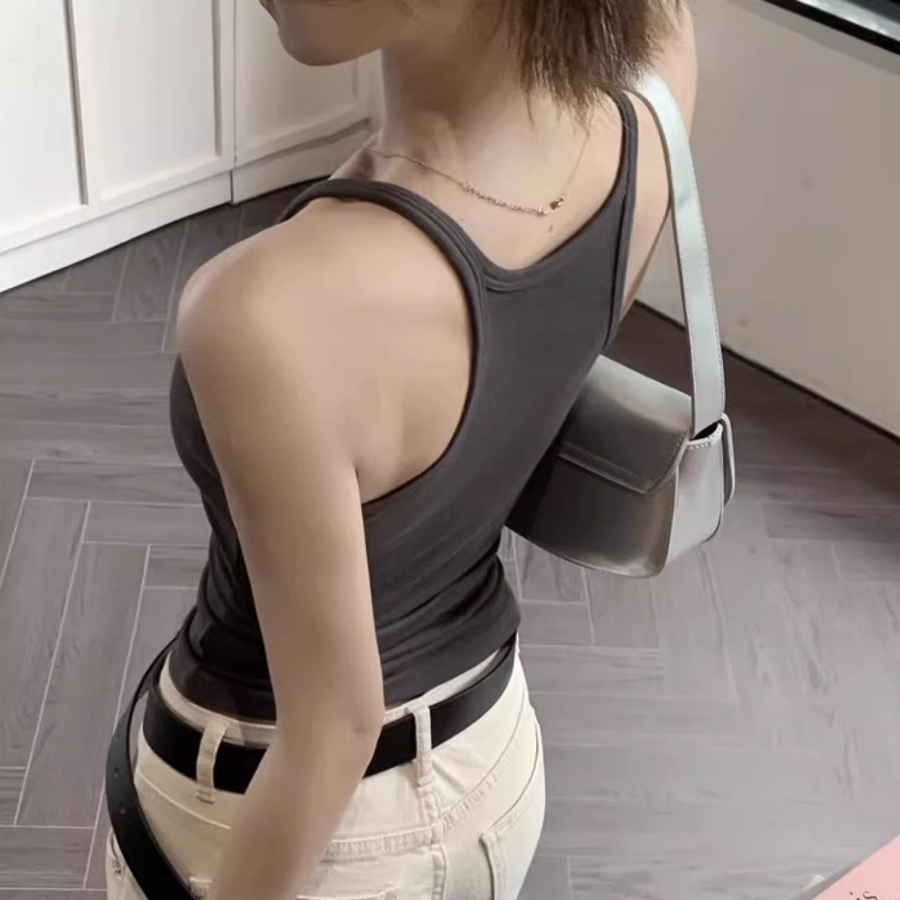 甄选螺纹棉2026夏装新款辣妹胸垫吊带背心女工字内搭外穿美背上衣