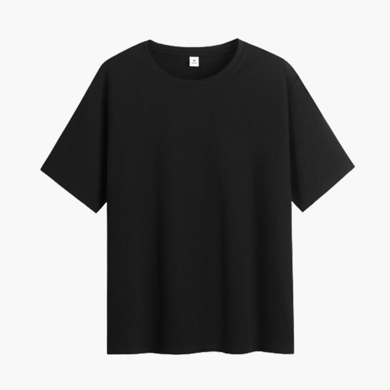 Half-sleeved pure cotton loose short-sleeved t-shirt women's light green age-reducing versatile round neck summer solid color top casual commuting