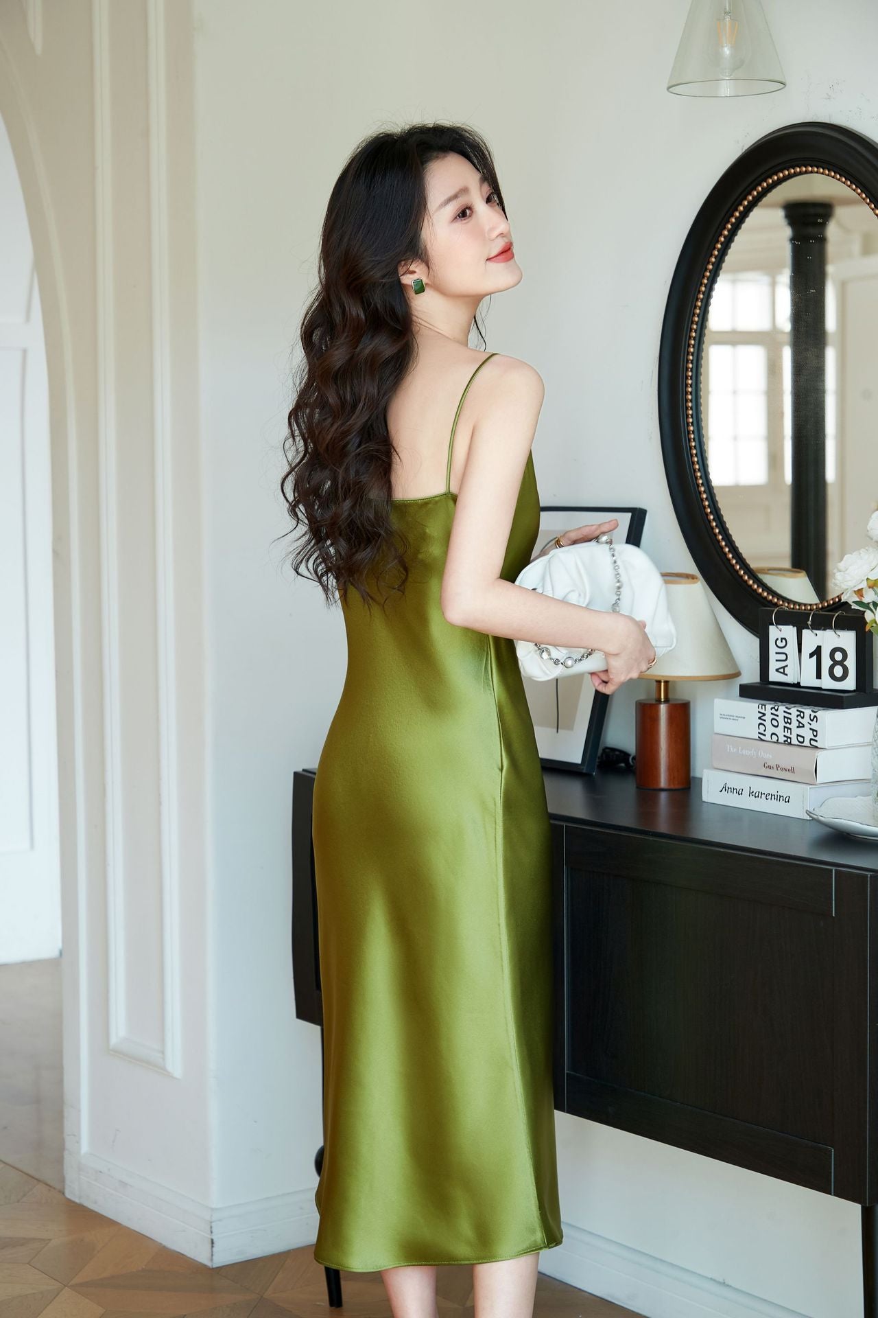 Haute couture clothing imported acetic acid commuter suit thin versatile spring and summer new temperament OL satin wide legs casual