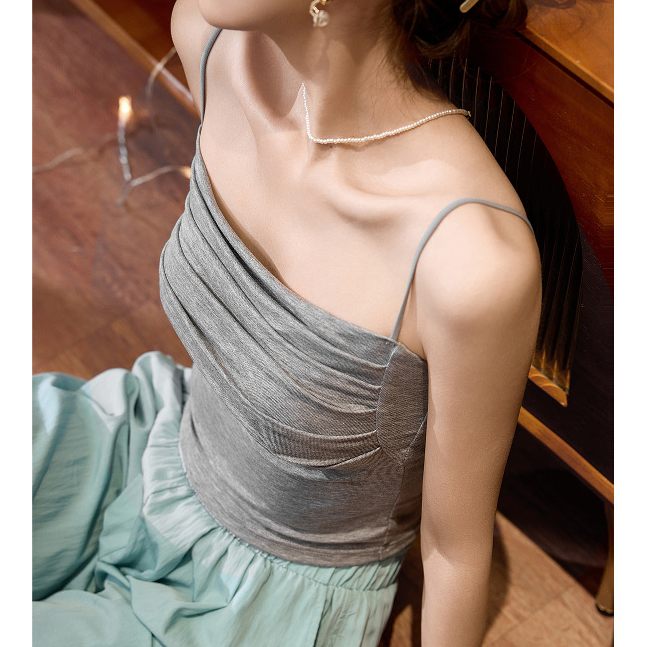 #Tencel Lyocell cotton, Zhen quality #Sexy Spice Girl suspender vest women's summer 2026 new short top