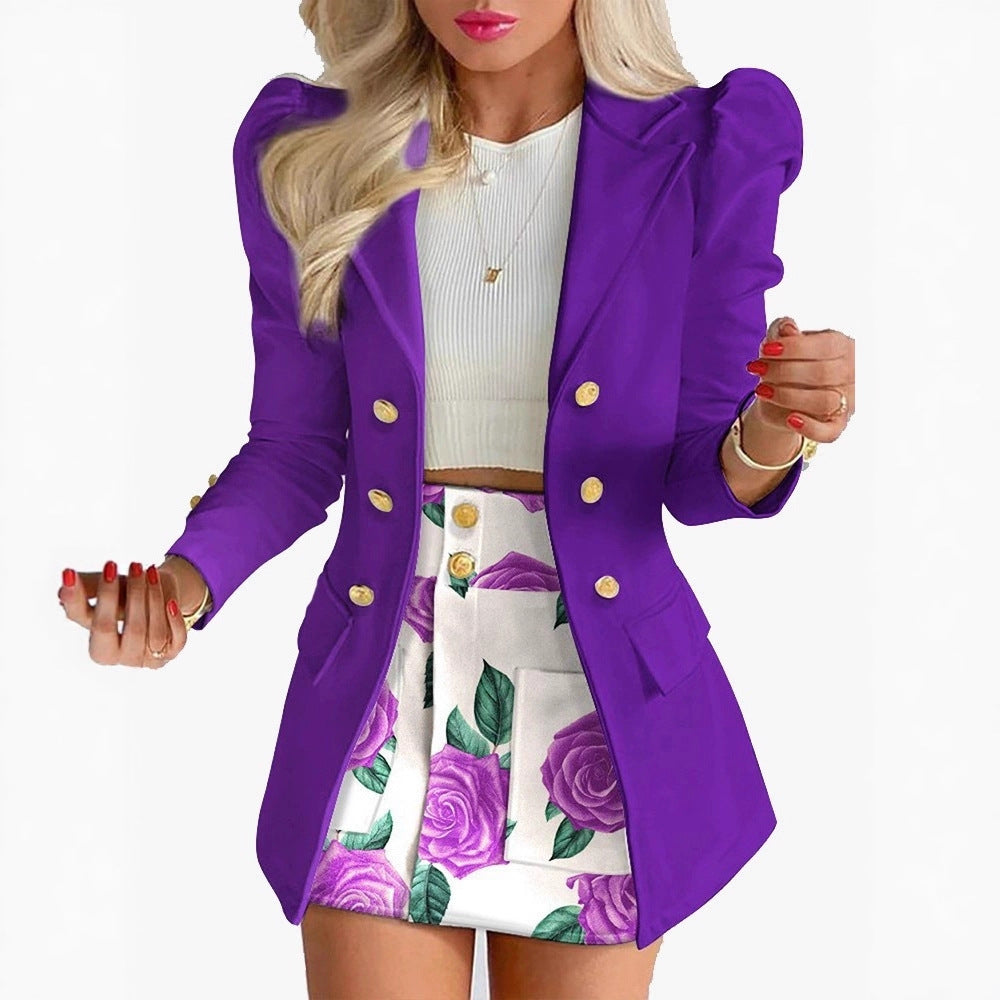 2025 Amazon Independent Station New Women's Clothing Autumn and Winter Temperament Commuter Fashion Casual Print Long