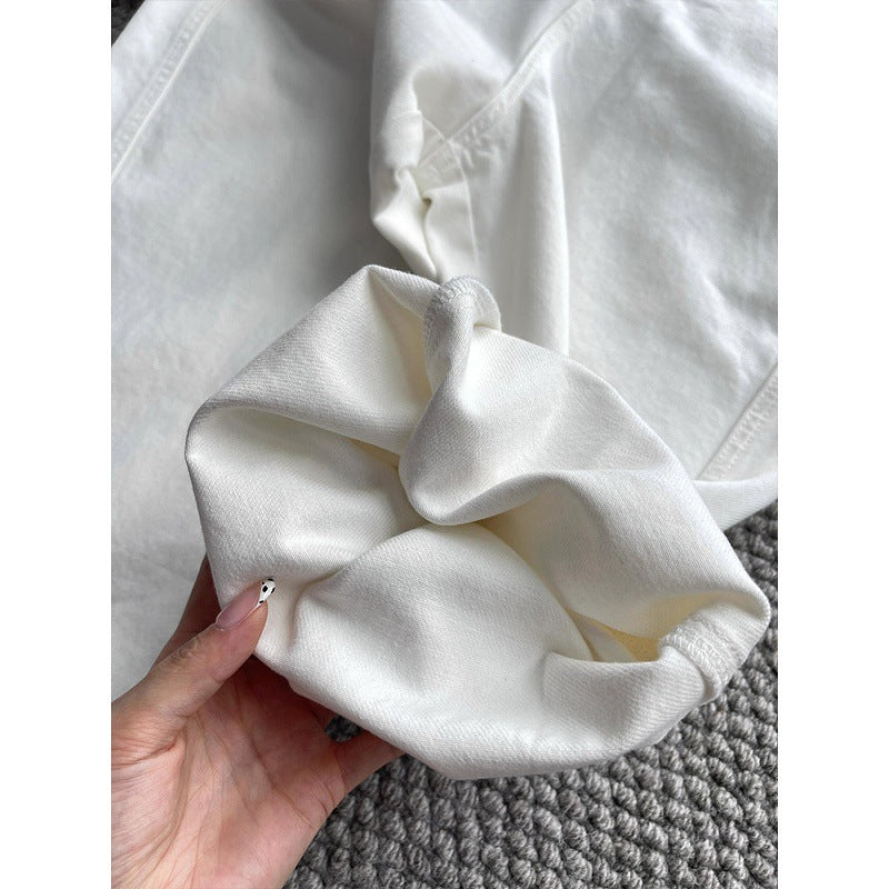 Treasure pants, huge and thin! Imported sickle jeans women's early autumn cocoon-shaped high-waisted and thin nine-point pants