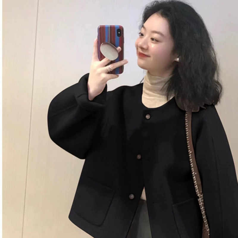 Autumn and winter Xiaoxiangfeng woolen jacket women's spring and autumn 2025 new early autumn woolen short casual Korean