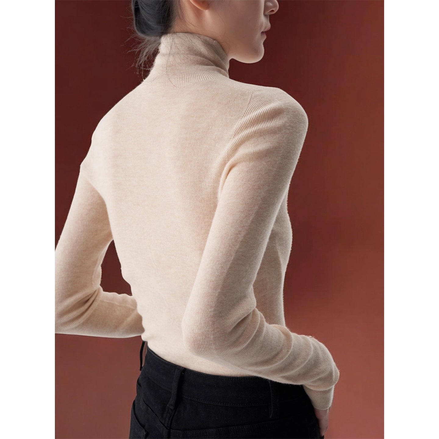 "Autumn and Winter Wardrobe Bottom King" Germany Seamless Integration Yangtze Yarn Knitted Sweater Versatile Top Autumn and Winter Interior Women