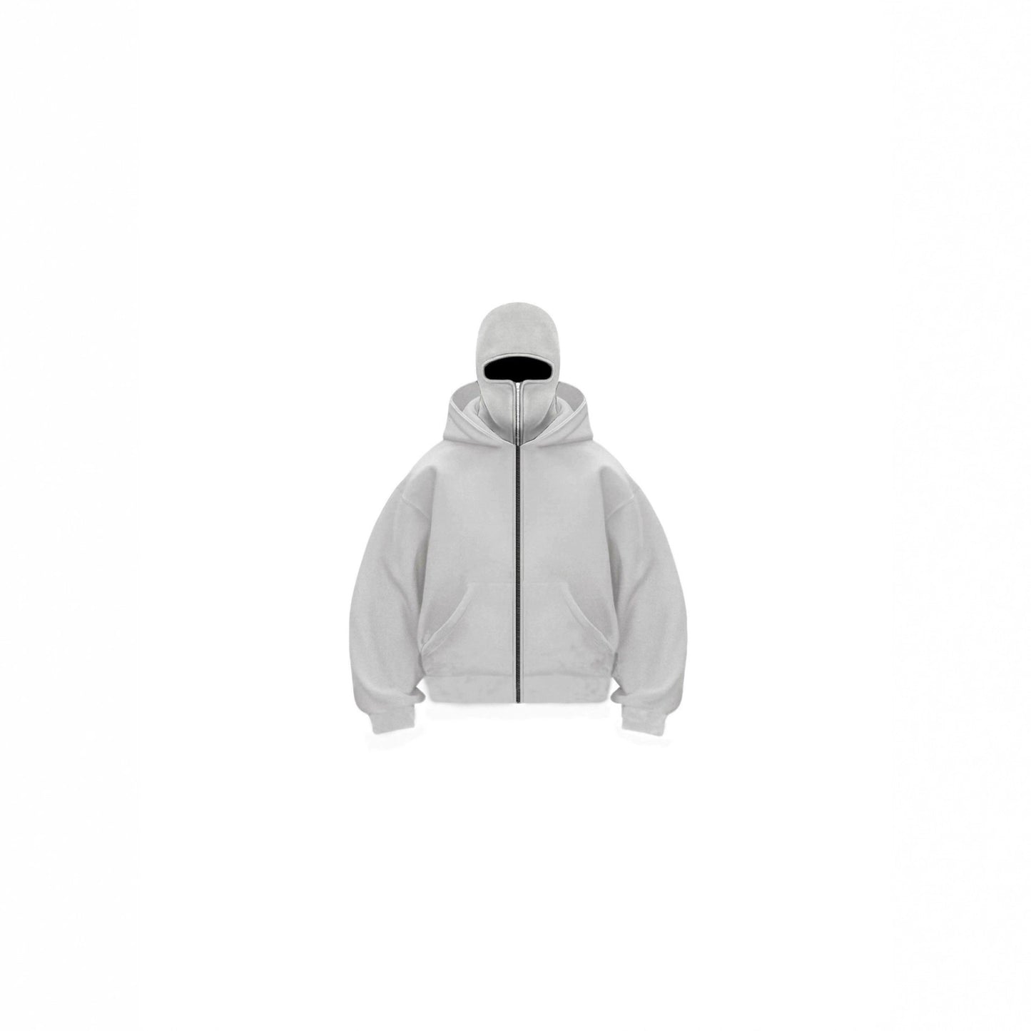 Cross-border spring and autumn new unique design double-layer hooded zipper sweater jacket loose street men and women couples