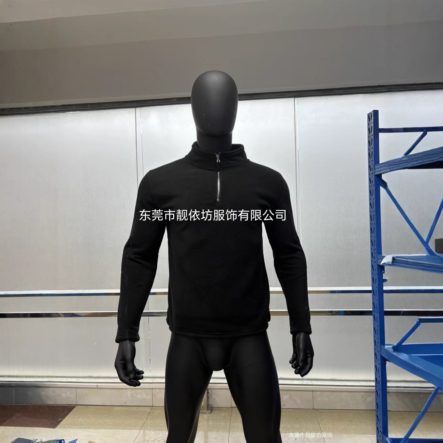 Men's autumn and winter new stand-up collar half-zipper long-sleeved sweater stand-up collar cross-border trend versatile men's fleece top