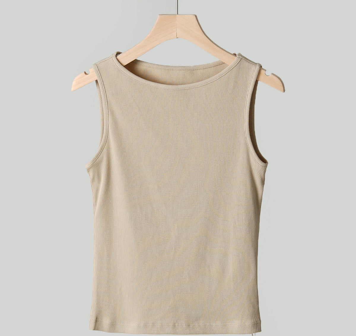 & Use good materials & high elastic threaded cotton wide shoulder strap sleeveless vest women's 2026 summer new tight inner and outer sling