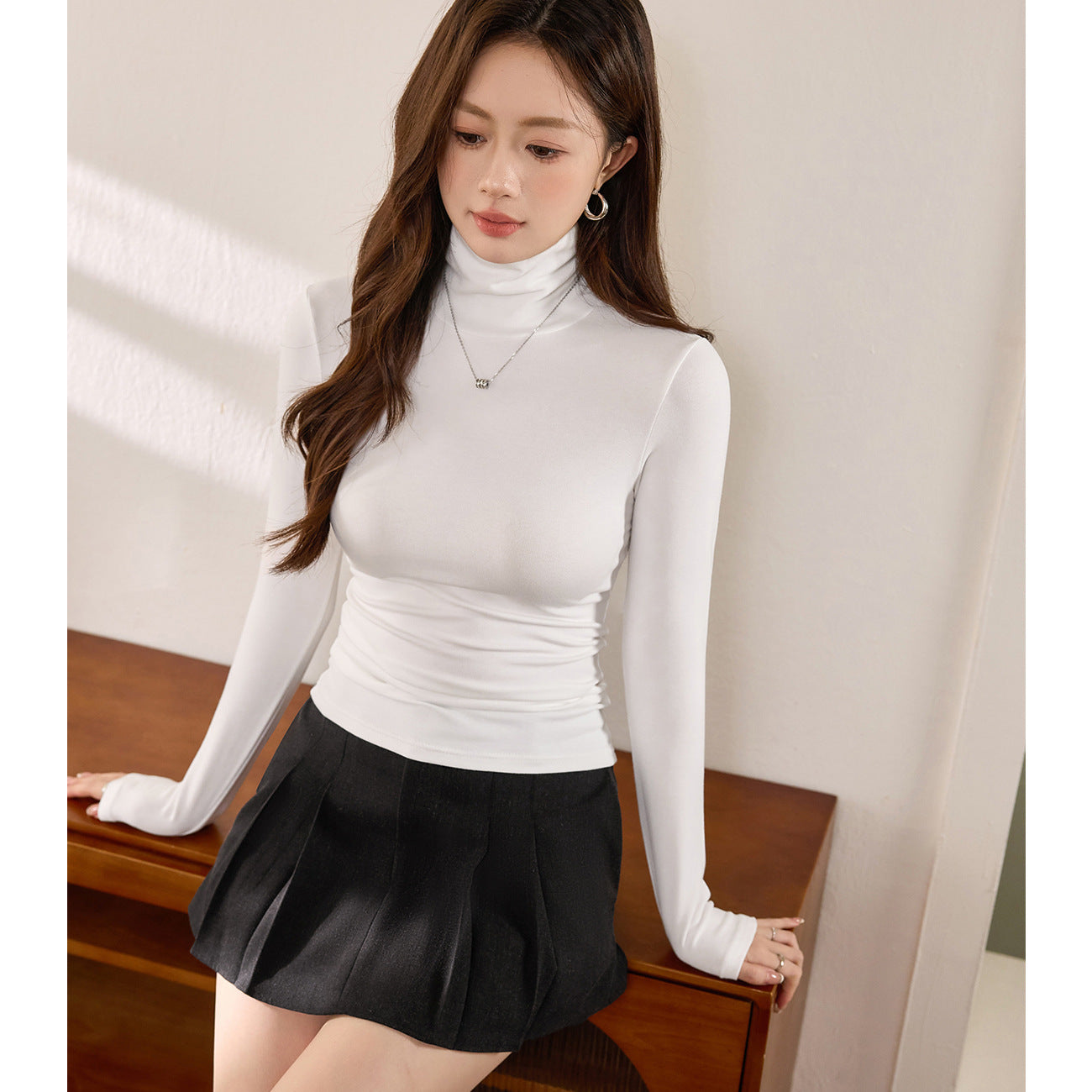 #Excellent choice #Soft and skin-friendly turtleneck bottoming shirt women's cotton long-sleeved T-shirt 2026 autumn and winter new inner top