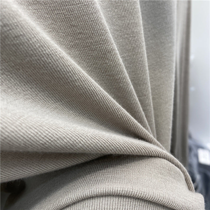 磨毛加绒立领打底衫女长袖棉T恤2026秋冬新款半高领百搭内搭上衣