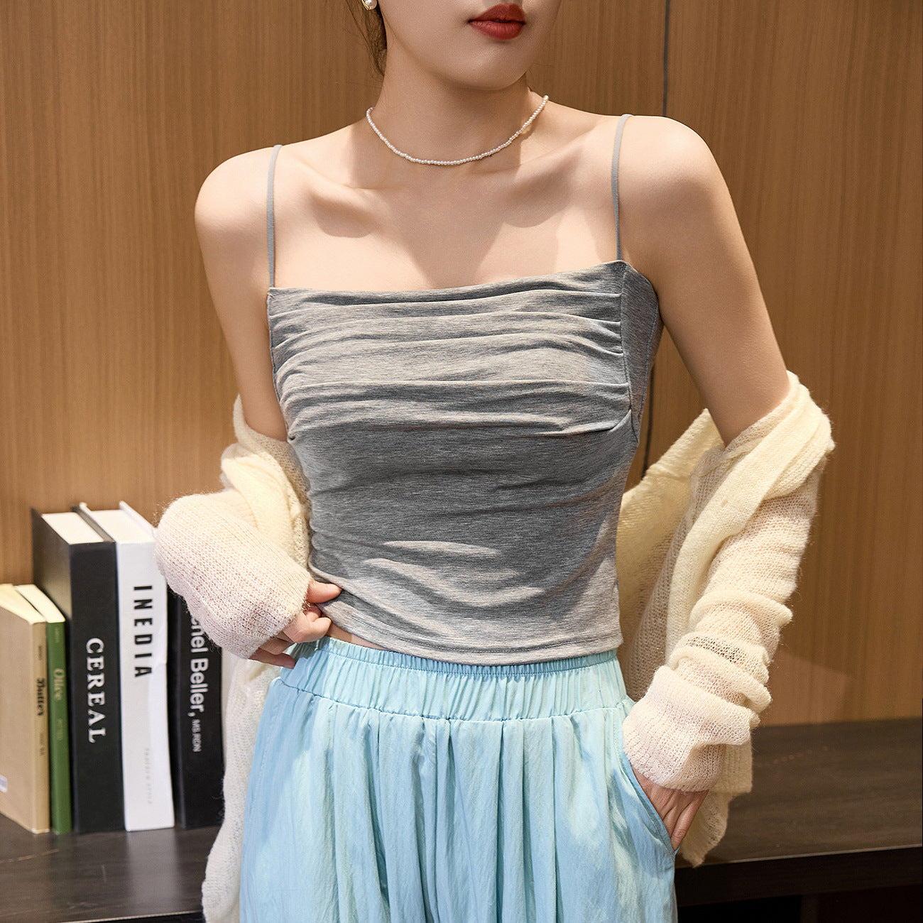 #Tencel Lyocell cotton, Zhen quality #Sexy Spice Girl suspender vest women's summer 2026 new short top