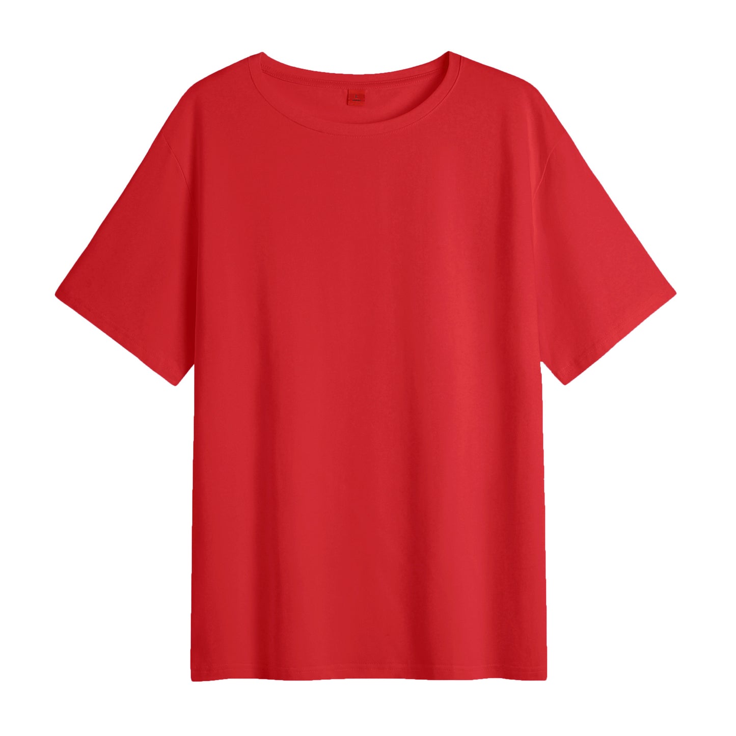 Wordless college entrance examination special pure cotton medium and long loose T-shirt for women's short sleeves, the same for men and women, large size women's clothing, plus versatile